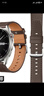 威千图适用华为手表表带watch gt3/gt2/42MM真皮表带watch gt3pro/20mm腕带男女士款42/43表盘【咖啡色】 实拍图