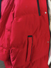 雪中飞【蓄热】童装儿童羽绒服男童女童纯色中大童拼接羽绒服红色150cm 实拍图