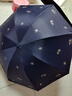 天堂伞太阳伞防晒防紫外线遮阳伞户外伞晴雨两用便携雨伞男女 银杏叶-午夜蓝 实拍图