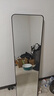 初学者 穿衣镜 全身落地镜试衣镜家用防爆壁挂衣帽间铝合金网红大镜子 经典黑150*40【壁挂+落地】 实拍图