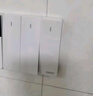 正泰（CHNT）开关插座 四开单控开关 86型暗装插座面板 6C奶油白 实拍图