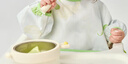 babycare宝宝吃饭罩衣儿童围兜婴儿反穿衣防脏辅食围裙 青提乐章 80码  实拍图
