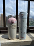OUDON 保温杯 亲子杯 316不锈钢吸管杯防摔 成人保温杯 粉色 450ml 实拍图