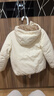 优衣库童装男童女童高性能复合连帽外套/保暖厚衣服473309 01 乳白色 130 实拍图