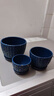 花盆陶瓷绿植盆栽带托盘室内客厅透气简约吊兰绿萝多肉家用绿植盆 蓝色经典三件套 【以实物为准】 实拍图