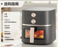 美的（Midea）空气炸锅可视大视窗 家用免翻面经典旋钮 烤箱蒸烤炸一体多功能 实用大容量5.3L 金属腔体KZE538J5 实拍图