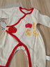 贝瑞加（Babyprints）新生儿连体衣初生宝宝纯棉哈衣喜庆满月服婴儿四季衣服 喜乐52 实拍图