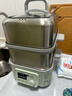 北鼎（Buydeem）电蒸锅 大容量家用蒸锅 炖蒸煮一体多用途锅 智能可视电炖锅 双层定时保温多功能锅不锈钢蒸汽锅 【全家福】浅杉绿G56A+猪猪盒*2+炖盅10L 实拍图