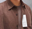 优衣库男女装法兰绒衬衫长袖衬衣纯棉薄外套25新款478118 480773 480773/37栗色 2XL 实拍图