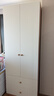 全友家居奶油风二门衣柜卧室家用出租房靠墙落地收纳柜子成品衣橱家具 实拍图
