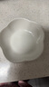 华青格味碟高白瓷釉下彩浮雕素雅花瓣调味碟4.2英寸6只装蘸料碟吐骨碟 实拍图