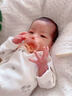 beedoll宝宝戒断牙胶婴幼儿磨牙棒防吃手戒安抚奶嘴牙胶口欲期玩具西柚粉 实拍图