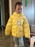 巴拉巴拉童装儿童羽绒服宝宝男女童2025冬装新款婴儿外套保暖上衣泡芙羽绒 黄色小南瓜31004-白鸭绒 120 （充绒量106g 适合5-6岁） 实拍图