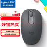 罗技（Logitech）M196 无线蓝牙鼠标 办公鼠标 笔记本商务办公家用 小巧便携 对称手型 石墨灰 实拍图