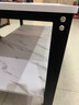 修乐（XIULE）茶几客厅家用茶桌钢化玻璃茶台仿岩板大理石茶几轻奢感小桌子 【加粗钢架】白纹理+黑架120cm 实拍图