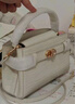 CHARLES&KEITH鳄鱼纹凯莉包手提斜挎婚包包女包生日礼物CK2-50270880-1 Ivory象牙色 S 实拍图