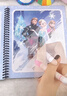 迪士尼 儿童水画本绘画涂色本女孩3-6玩具冰雪奇缘爱莎公主涂水画册涂鸦本5本女孩生日玩具礼物六一儿童节礼物 实拍图