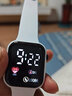 其他品牌高颜值LED手表时尚方形学生科技感超强夜光数字个性运动 白色 实拍图