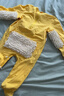 秋冬儿童婴儿纯棉连体衣长袖爬服衣服连体衣衣服睡衣 黄色 包手包脚 90cm 实拍图
