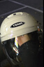野马（YEMA）3C认证电动车头盔男女摩托车半盔夏季防晒双镜片0感天窗四季通用电瓶车安全帽370S 卡其白配极光短 实拍图