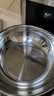 【不锈钢】和面盆厨房烘焙家用火锅盆洗菜打蛋汤锅盆醒面盆料理盆 30cm【热卖款】不锈钢 和面盆 实拍图