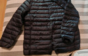 鸭鸭（YAYA）佟丽娅同款轻薄羽绒服女新款冬季短款圆领内胆修身时尚薄外套男 黑色【男款无领YE3C700311Y】 3XL 实拍图