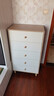 林氏家居收纳柜子储物柜五斗柜卧室柜多用抽屉斗柜置物柜客厅实木脚LS187E 【原木色+白色】五斗柜0.6m 斗柜 实拍图