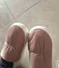利达妮（TZLDN）全包跟棉拖鞋女秋冬季保暖毛绒防水防滑月子鞋厚底情侣棉鞋男外穿 杏仁粉 38 -39(适合37-38码) 实拍图