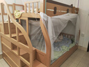 可颜上下铺床儿童床男孩女孩卡通高低床子母床双层床小户型实木上下床 柜梯款 上床宽130  下床宽150 实拍图