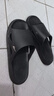 回力静音男士室内户外穿厚底防滑速干洗澡凉拖鞋HL3A23黑色44-45码 实拍图