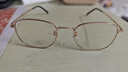 米家小米防蓝光眼镜 平光无度数手机电脑防辐射眼镜男女 金色 实拍图