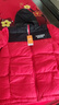 雪中飞童装儿童羽绒服2025新款男童女童中大童拼接面包羽绒服冬季外套 中国红 160 实拍图