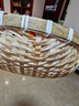 竹编簸箕馒头收纳筐竹编制品篮子竹编筐洗菜沥水淘米篮果篮小箩筐 竹编篮直径28 高9cm 实拍图