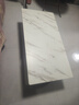 普派家用茶几客厅轻奢高级感2025新款小户型简约出租房玻璃茶桌茶台 【白大理石纹色】带柜120cm 【实惠】自行组装 实拍图