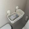 宜家（IKEA）TISKEN提斯科恩浴室牙刷架肥皂架挂钩带吸盘免打孔简约 带吸盘篮筐白色 实拍图
