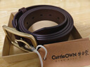 牛当家皮带男真皮针扣腰带铜扣头层牛皮裤带238礼物 深咖色 120cm 实拍图