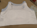 莫代尔2件装少女内衣学生运动防震文胸初高中生青春发育期小背心白+蓝色 实拍图
