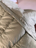 鸭鸭（YAYA）佟丽娅同款轻薄羽绒服女新款冬季短款圆领内胆修身时尚薄外套男 抹茶绿【女款无领】 M 【建议90-100斤】 实拍图