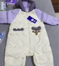 迷你巴拉巴拉新生婴儿羽绒服连体衣外出宝宝男童女童爬服白鸭绒冬季外套 实拍图