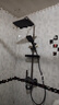 JOMOW淋浴花洒套装钢琴花洒全套增压自洁沐浴器 22862恒温版灰色 实拍图