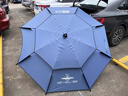 本诺钓鱼伞防暴雨大钓伞机械臂防风钓鱼雨伞黑胶户外遮阳伞万向拐杖伞 2.4#一口价【机械臂拐杖伞】雾蓝 12棱防转抗风大钓伞 实拍图