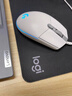 罗技（G）G304 LIGHTSPEED无线鼠标 游戏鼠标 轻质便携 绝地求生FPS鼠标英雄联盟LOL吃鸡 生日礼物 白色 实拍图