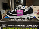 斯凯奇（Skechers）新年礼物女鞋秋冬蕾丝熊猫鞋厚底增高百搭休闲运动经典复古老爹鞋 黑色/白色/BKW 36 尺码偏小半码，建议选大半码 实拍图