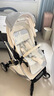 酷贝乐（coballe）婴儿车0-3岁用折叠可坐可躺减震遛娃神器轻便溜娃新生儿宝宝推车 极光白(轻巧便携+全罩遮阳) 实拍图