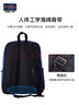 JANSPORT杰斯伯书包轻便双肩包男女旅行包简约背包电脑包学生校园 4QUE003海军蓝/藏青色-侧袋+隔层 实拍图