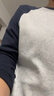 优衣库女装柔软罗纹撞色圆领T恤/长袖插肩袖内搭25秋冬新款481438 69 藏青色 L /160/88A 实拍图