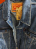 Levi's李维斯情侣同款美式经典复古休闲时尚潮牌修身牛仔夹克外套 深蓝色 XL 实拍图