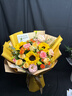 馨仪鲜花速递玫瑰向日葵康乃馨花束生日礼物全国同城配送 向日葵玫瑰混搭花束 实拍图