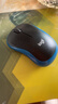 罗技（Logitech）M185鼠标 无线鼠标 办公鼠标 对称鼠标 黑色蓝边 带无线2.4G接收器 实拍图