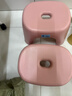 椅子奶油风家用小凳子加厚塑料凳可叠放耐用儿童凳学生寝室矮凳 樱花粉2个 实拍图